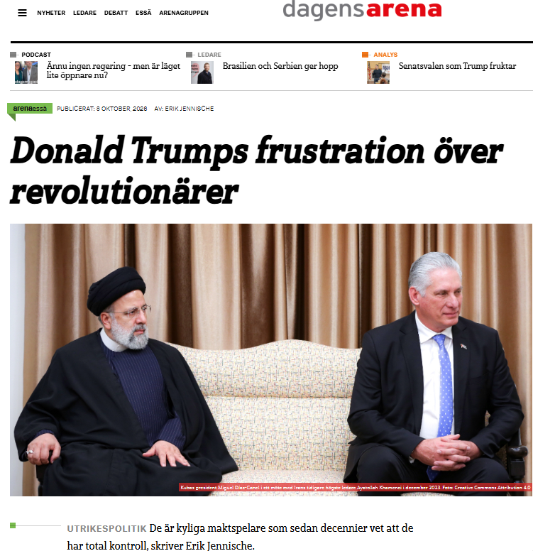 Donald Trumps frustration över revolutionärer – Dagens arena